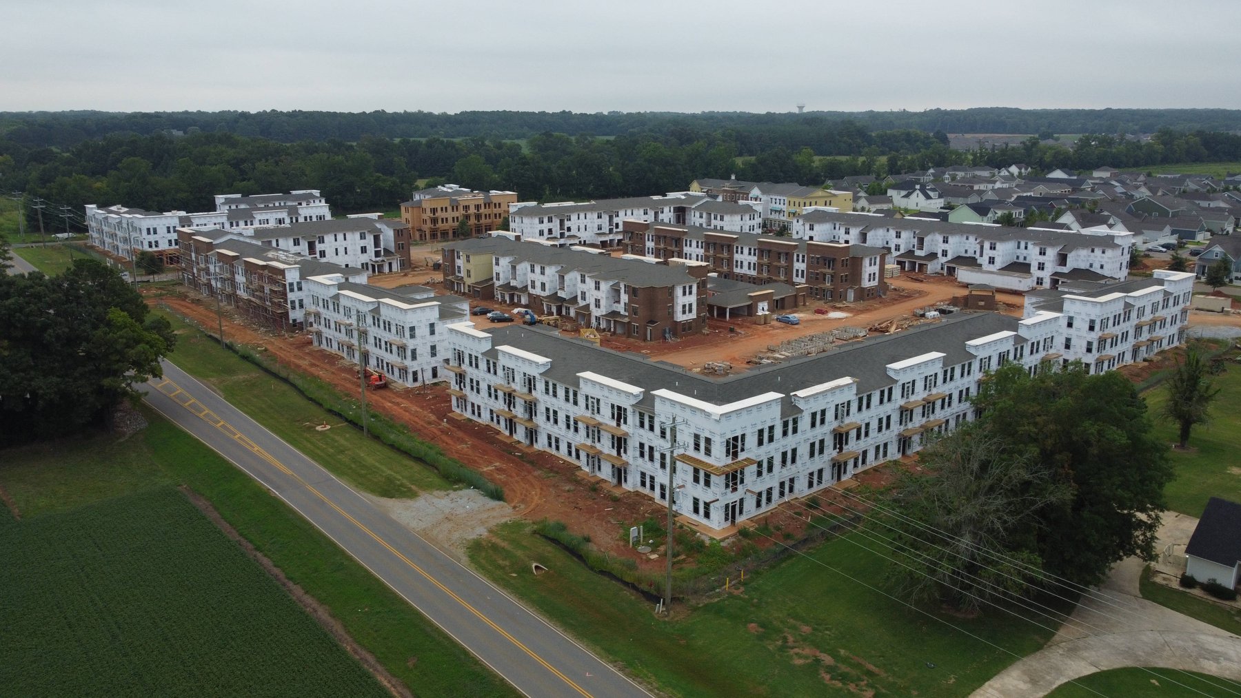Argento at Oakland Springs community under construction in Madison, Alabama