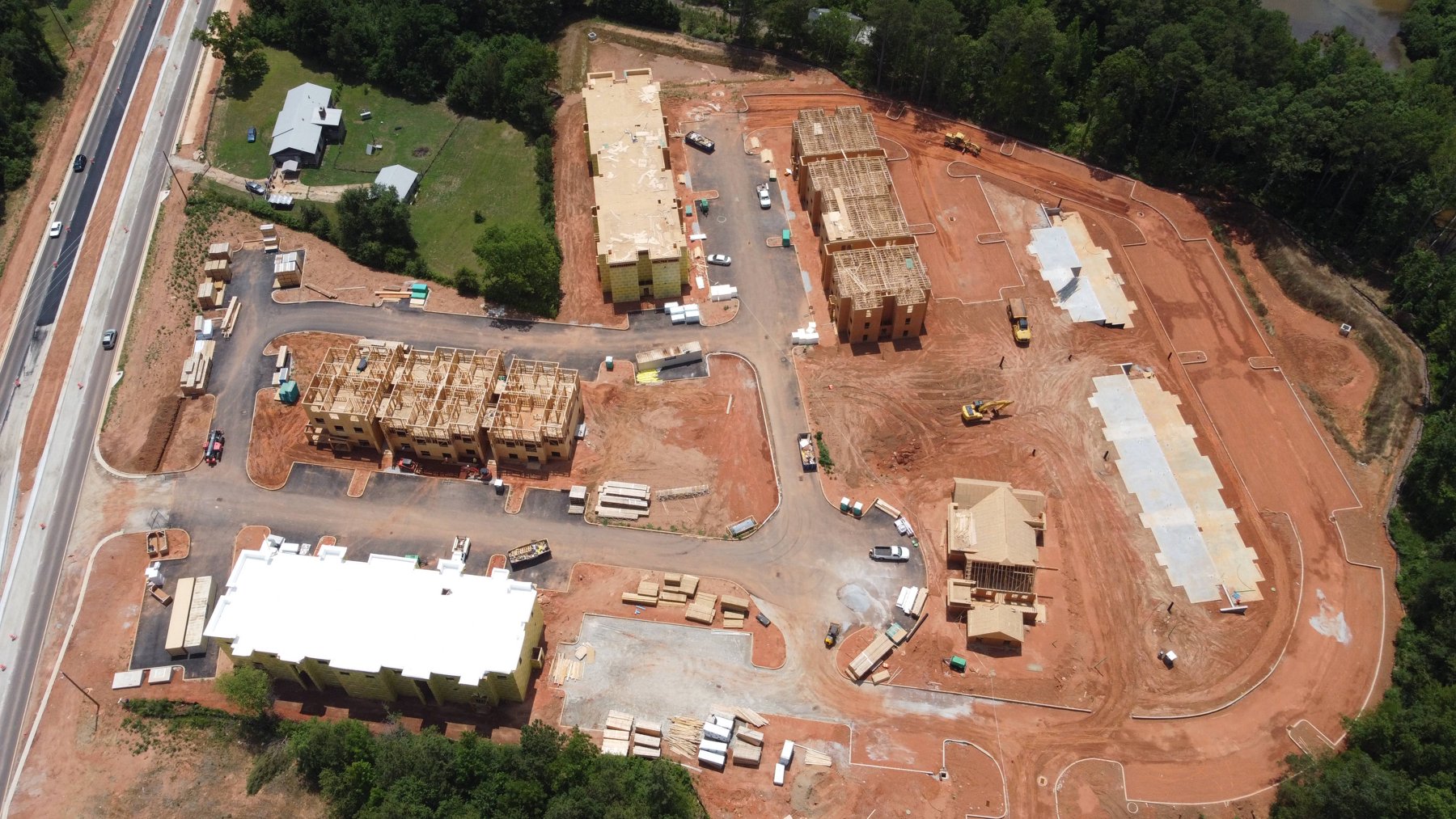 Fairview Terrace community under construction in Ellenwood, Georgia